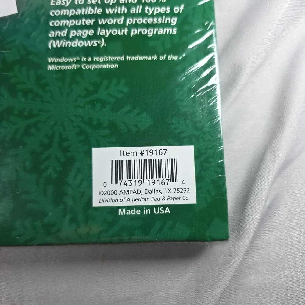 Create Your Own Holiday Greeting Cards Christmas Ink Jet Ampad 20 Cards